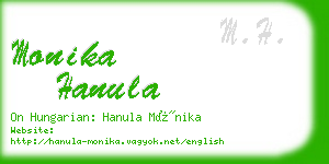 monika hanula business card